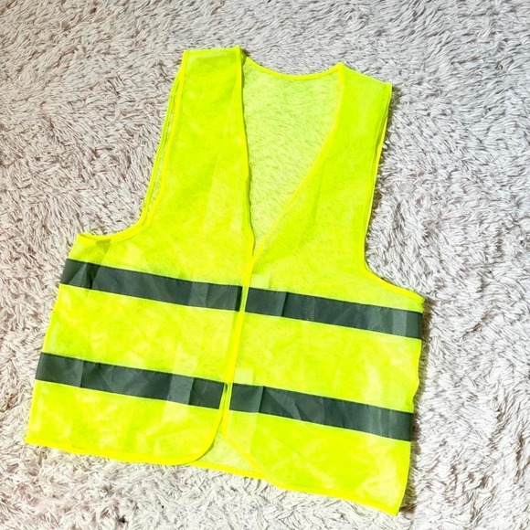 Popsi Lingerie Other - Yellow Reflective Construction Safety Neon Yellow Costume Cosplay Vest Adult OS